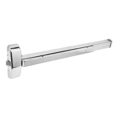 CAL-ROYAL Rim Exit Device, 36 Inch, Exit Only, Satin Stainless Steel 9800EO36-32D